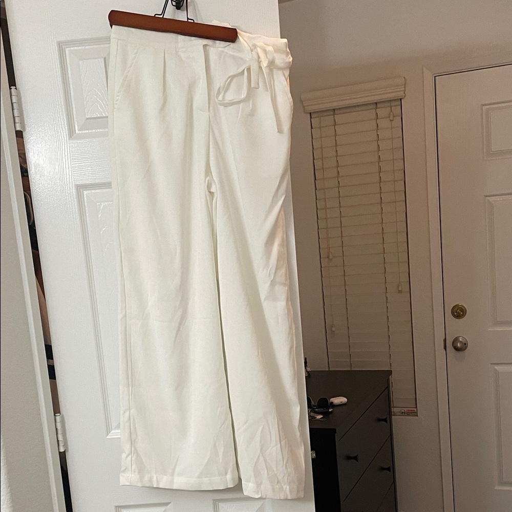 Lulu's Cream Wide Leg Women's Pants